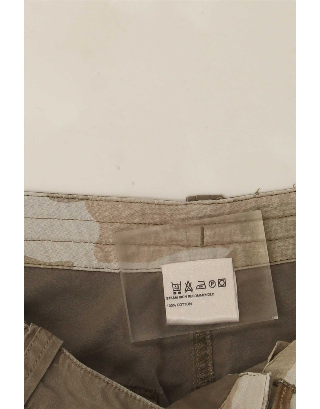 Gerade Herren-Cargohose von Marks & Spencer, W34, L31, Beige, Baumwolle