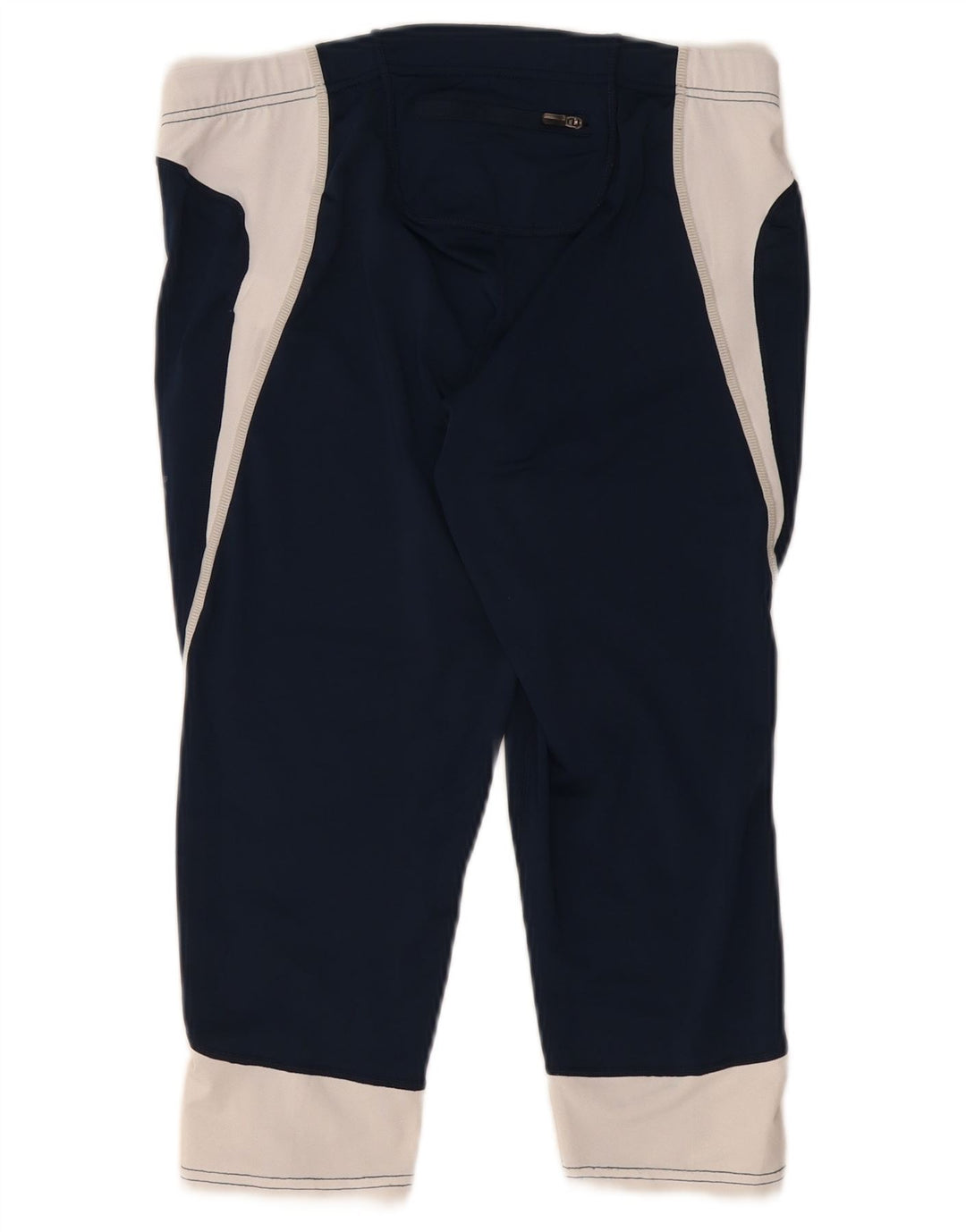 Asics Capri-Leggings für Damen, UK 14, mittleres marineblaues Farbblock-Polyester