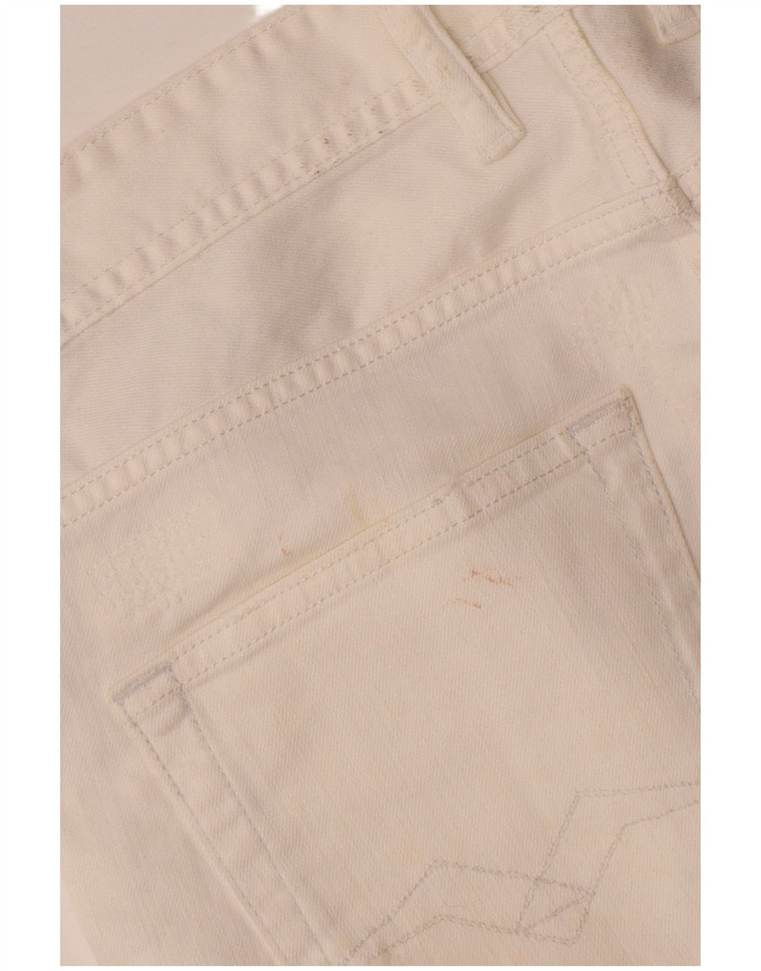 Replay Damen Grover Slim Jeans W29 L30 Weiße Baumwolle