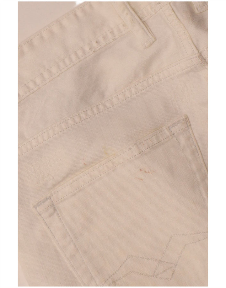 Replay Damen Grover Slim Jeans W29 L30 Weiße Baumwolle