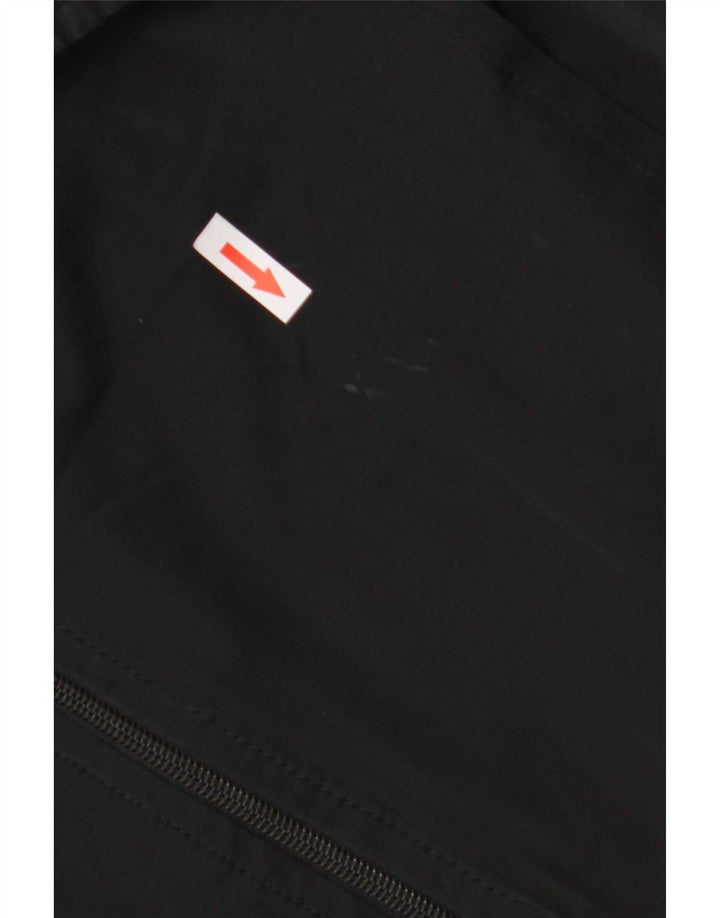 Hugo Boss Damen Langarm-Etuikleid UK 10 Small Schwarz Polyester