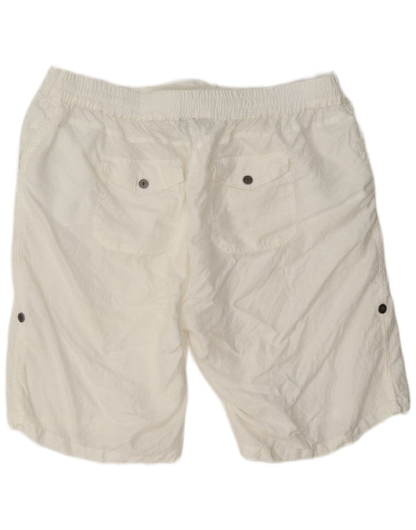 Marks & Spencer Damen Autograph Casual Shorts UK 18 XL W40 Weiß