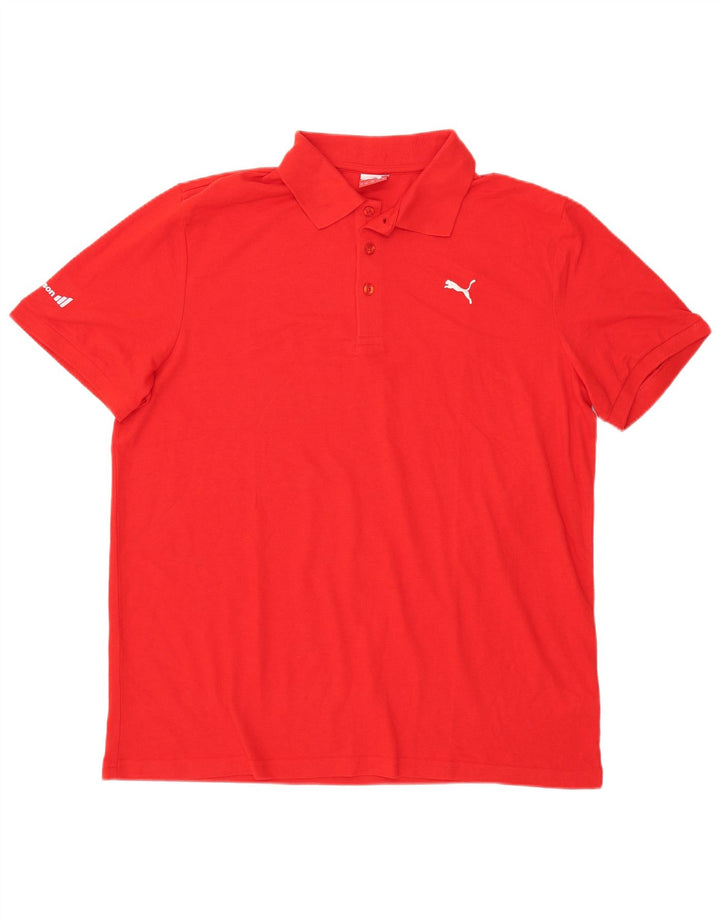 PUMA Herren Poloshirt 2XL Rote Baumwolle
