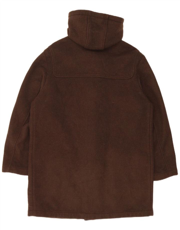 Commander Herren-Dufflecoat mit Kapuze, UK 42, XL, braune Wolle