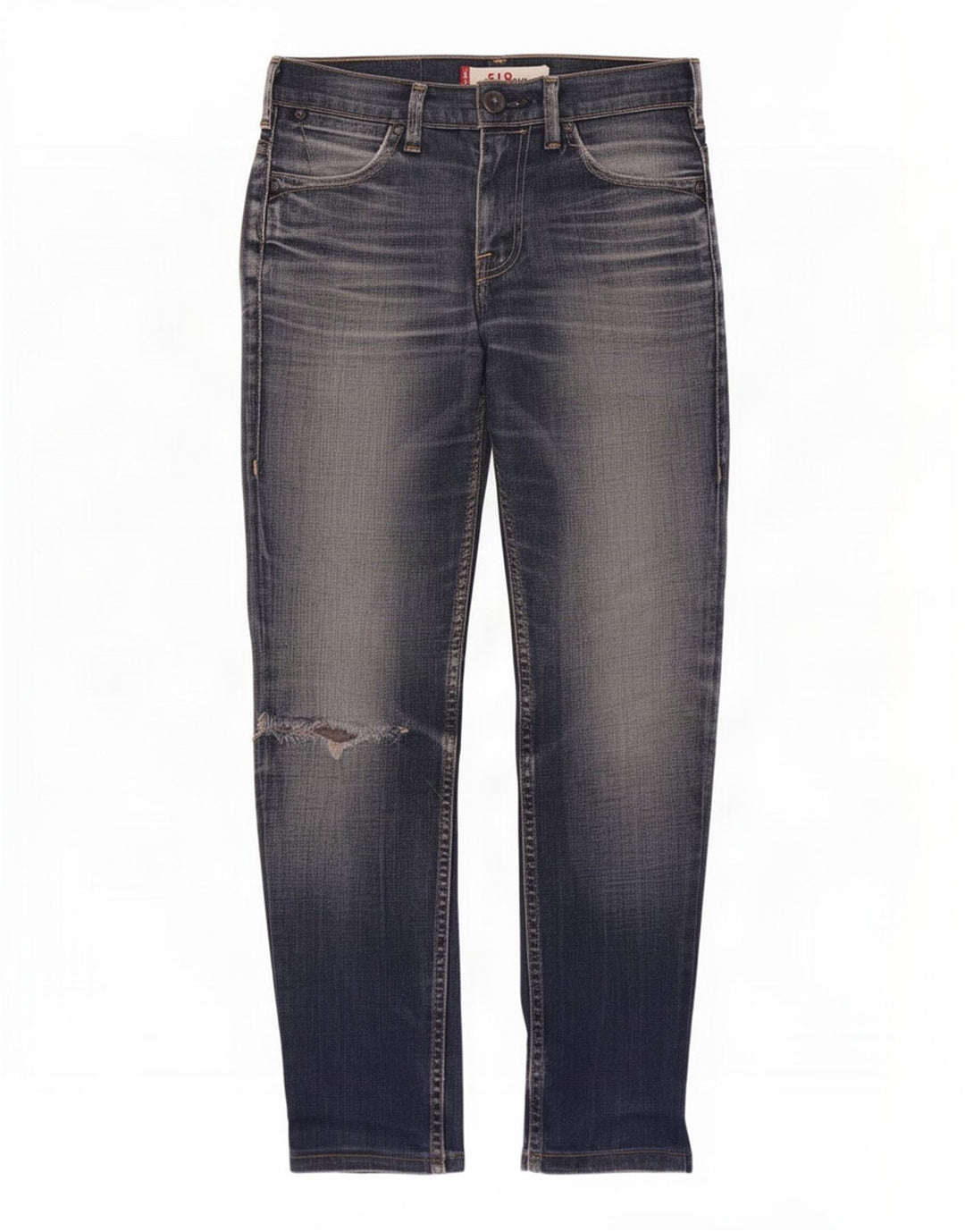 Levi's Damen 519 Distressed Slim Jeans W28 L28 Blau
