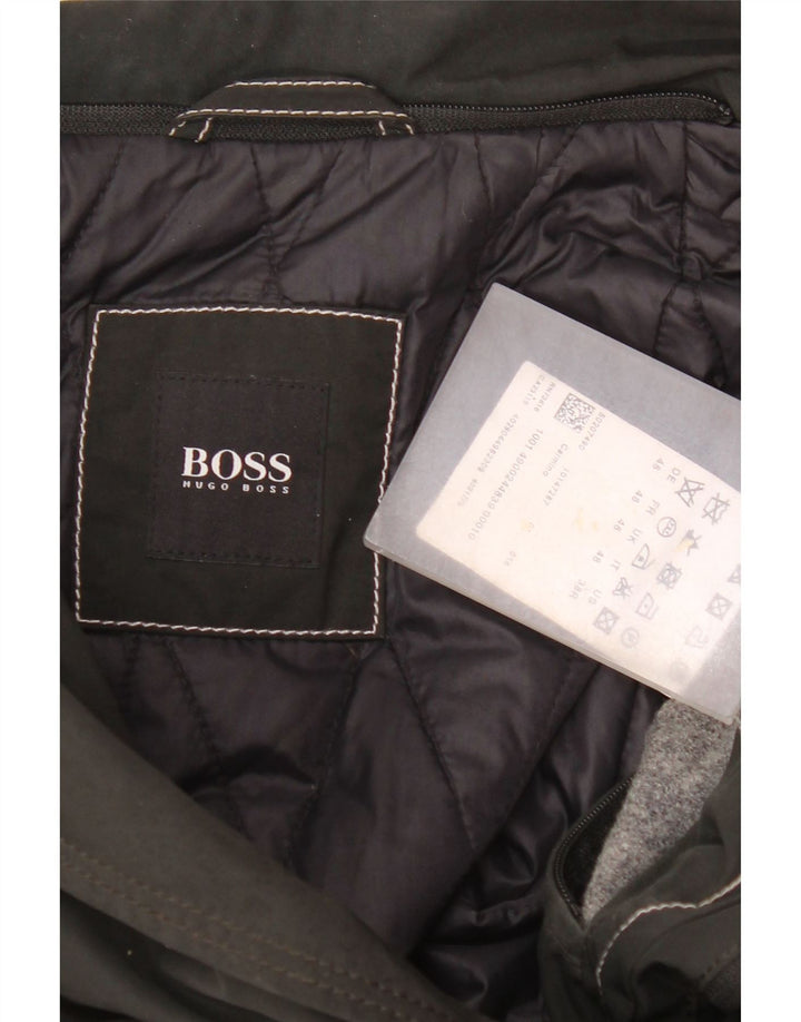 Hugo Boss Herren Utility-Jacke EU 48 Mittelschwarzes Polyester