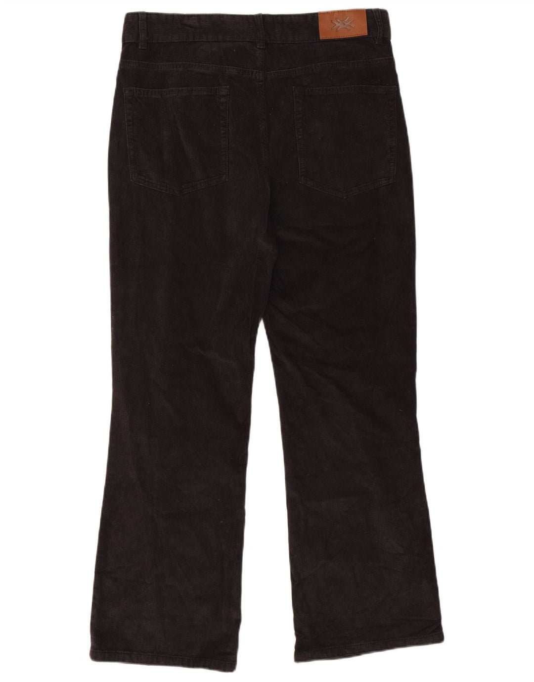 Benetton Herren Bootcut-Cordhose W32 L28 Schwarz
