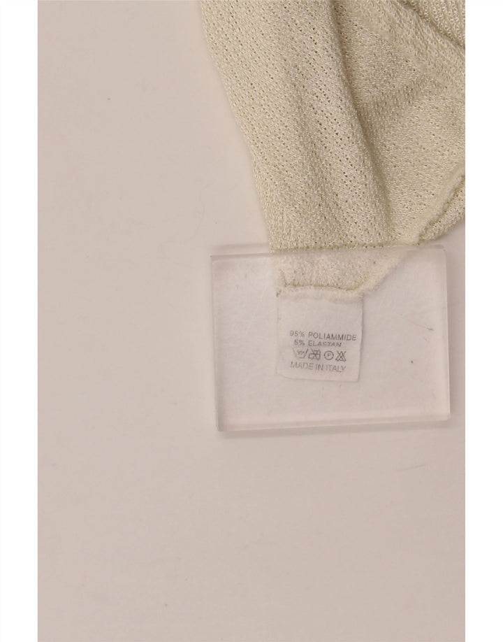 EMANUEL UNGARO Ärmelloses Blusenoberteil für Damen UK 12 Medium Off White