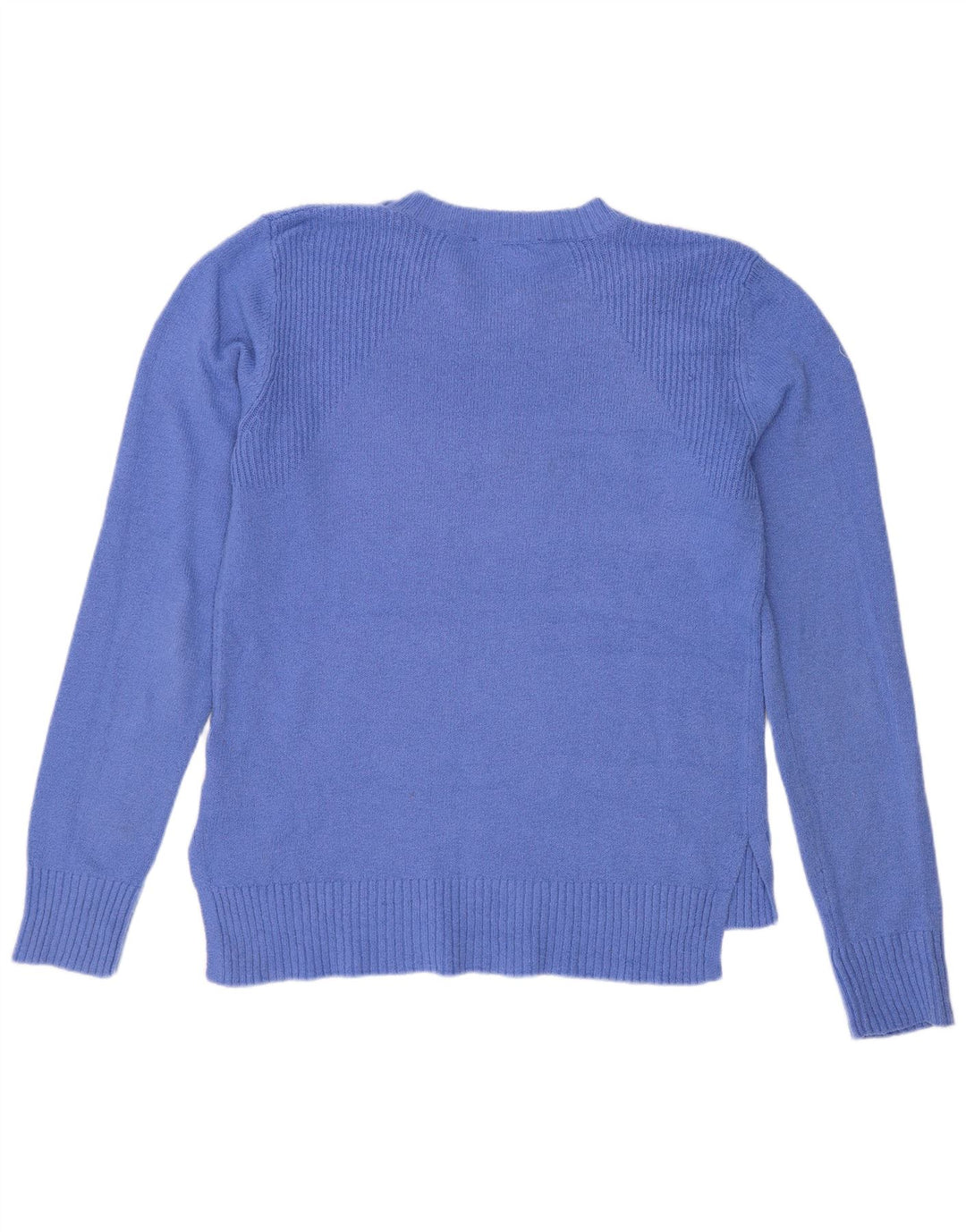 Oasis Damen-Pullover mit Rundhalsausschnitt, UK 14, Mittelblau, Polyester