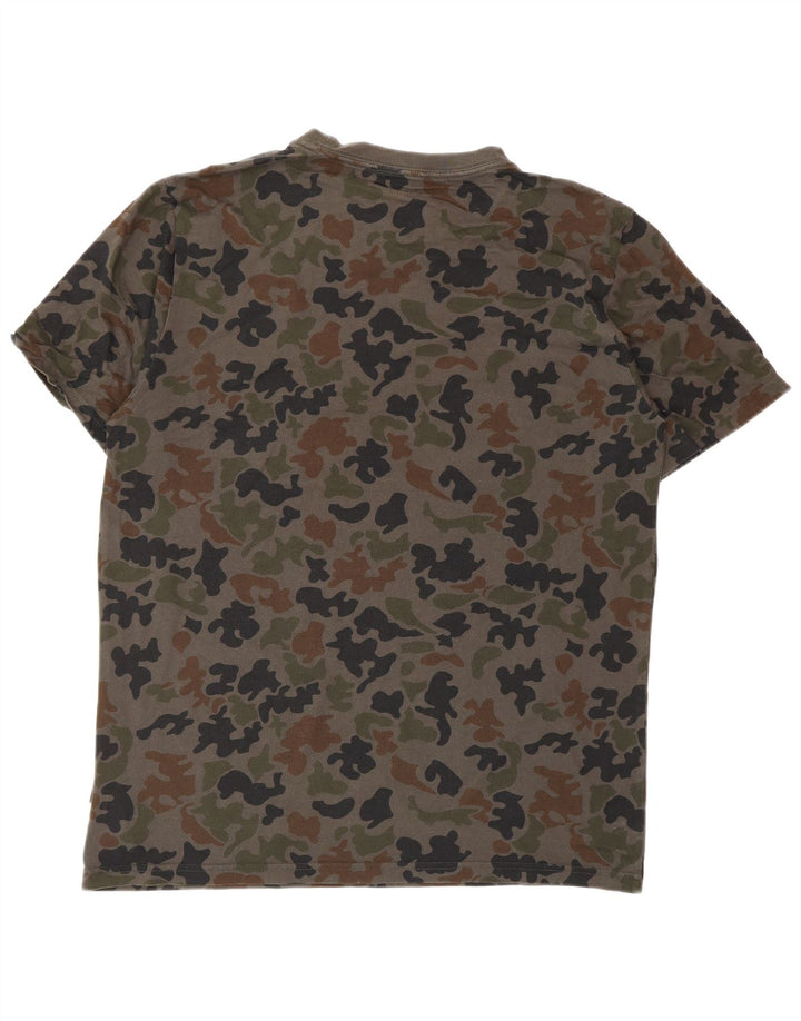 CONVERSE Herren Grafik-T-Shirt-Oberteil Mittelgraue Tarnung