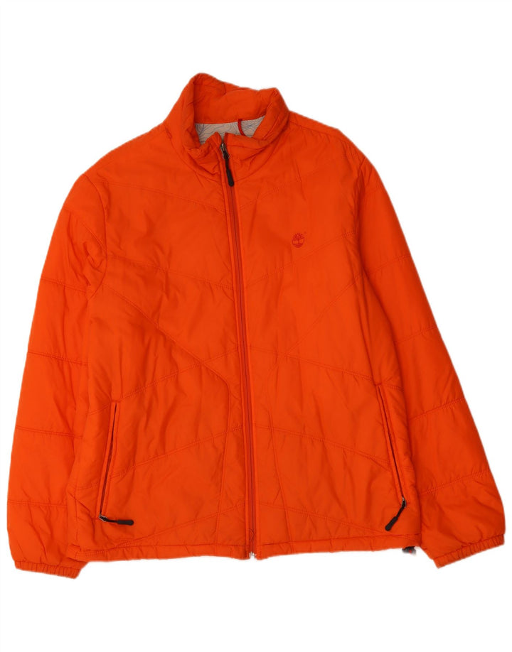 TIMBERLAND Herren Wattierte Jacke UK 42 XL Orange Nylon