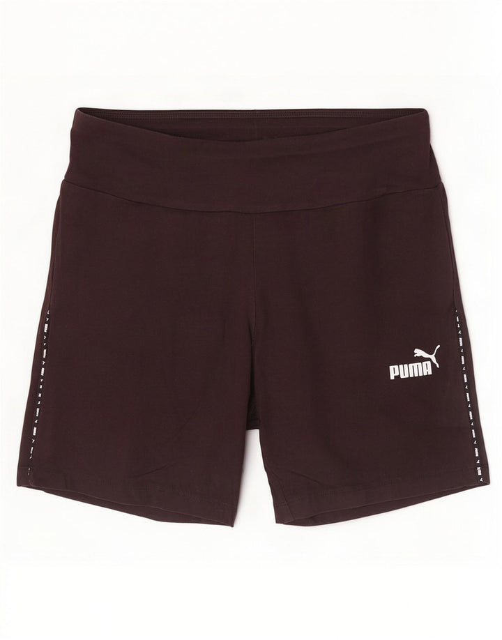 Puma Damen Graphic Sport Shorts UK 14 Large Schwarz