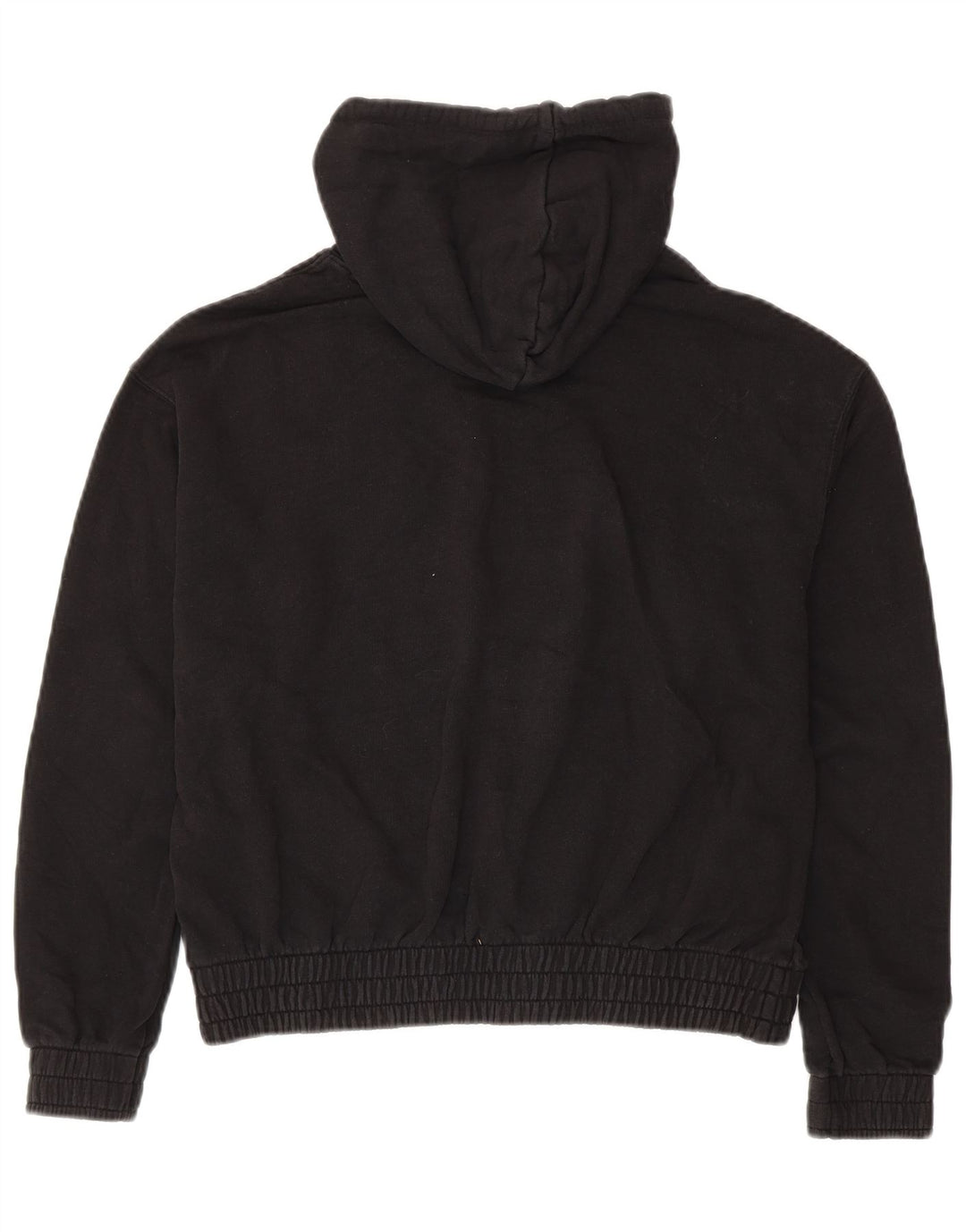 PUMA Damen Übergroßer Kapuzenpullover UK 14 Mittelschwarze Baumwolle