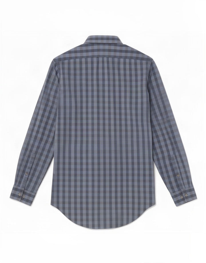 Calvin Klein Herren Slim Fit Hemd Größe 15 Mittelblauer Gingham