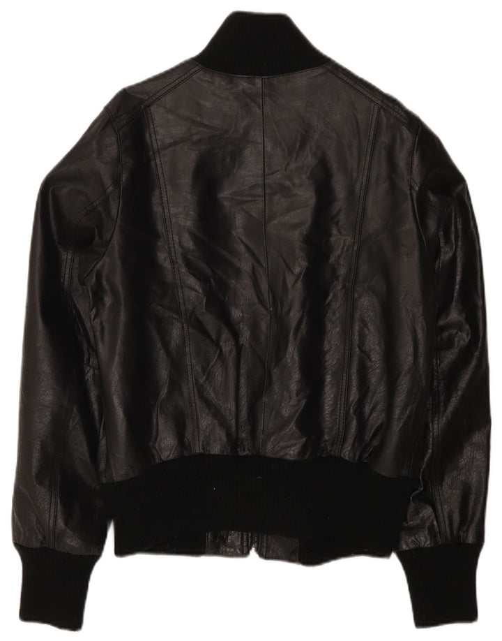 CONBIPEL Damen Lederjacke IT 46 Großes schwarzes Leder