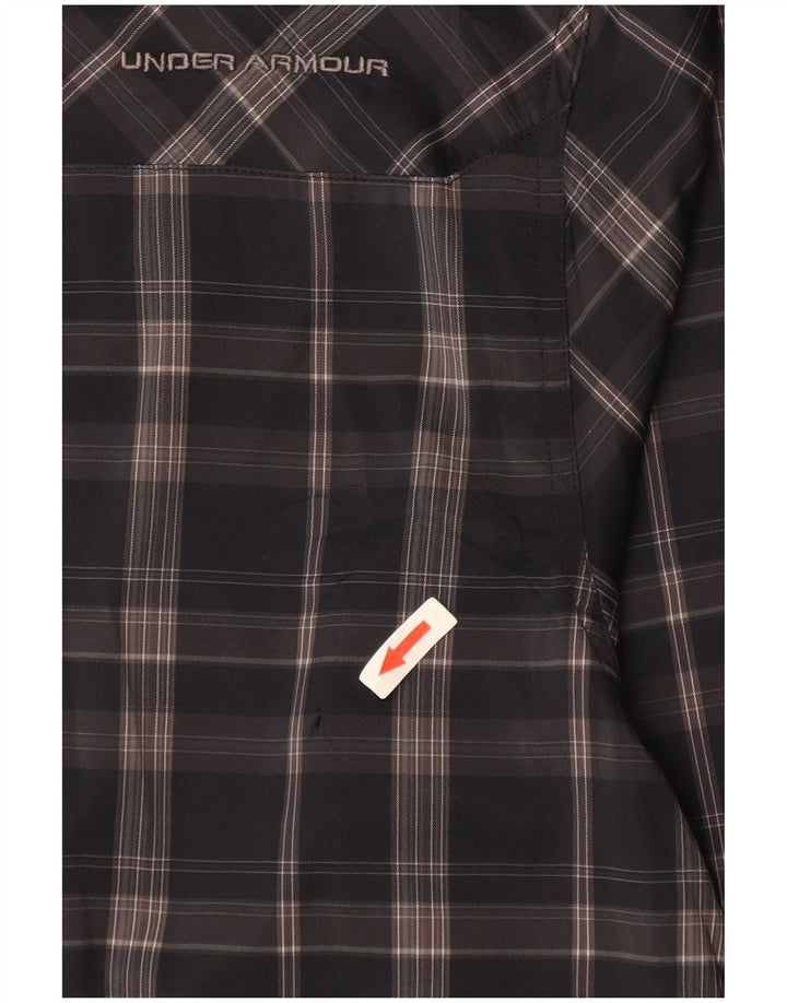 Under Armour Herren Allseason Gear Shirt, großes, grau kariertes Polyester