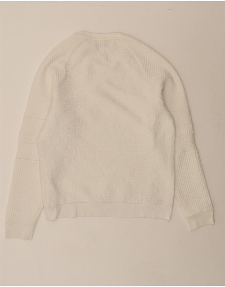 ZARA Mens Sweatshirt Jumper XL White Cotton Vintage Zara and Second-Hand Zara from Messina Hembry 