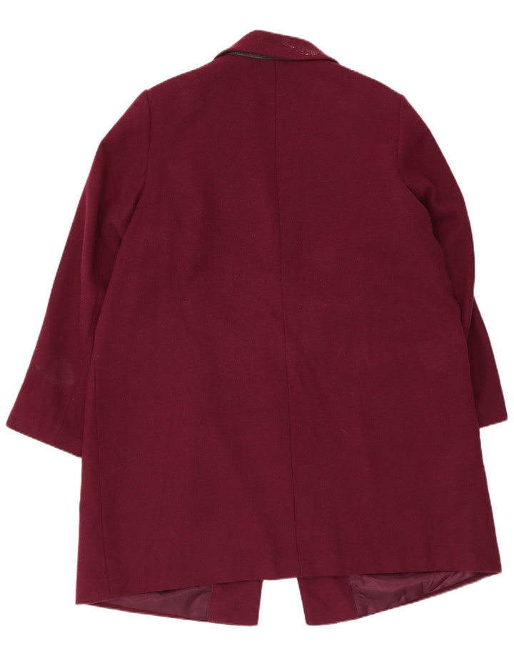 Marks & Spencer Damenmantel UK 20 2XL Burgunderrot Polyester