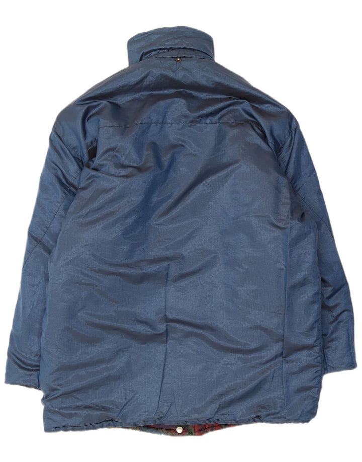 Vintage Herren Wendejacke, gepolstert, Größe 40, groß, mehrfarbig, geometrisch