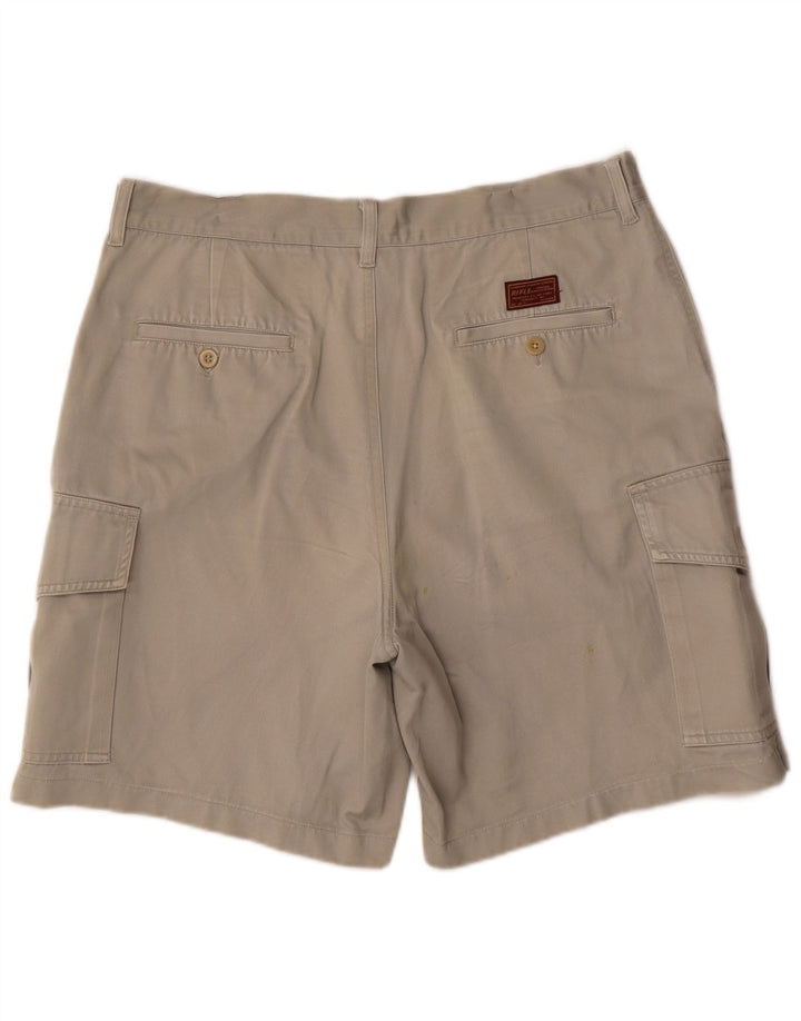 Rifle Mens Cargo Shorts W36 Große graue Baumwolle
