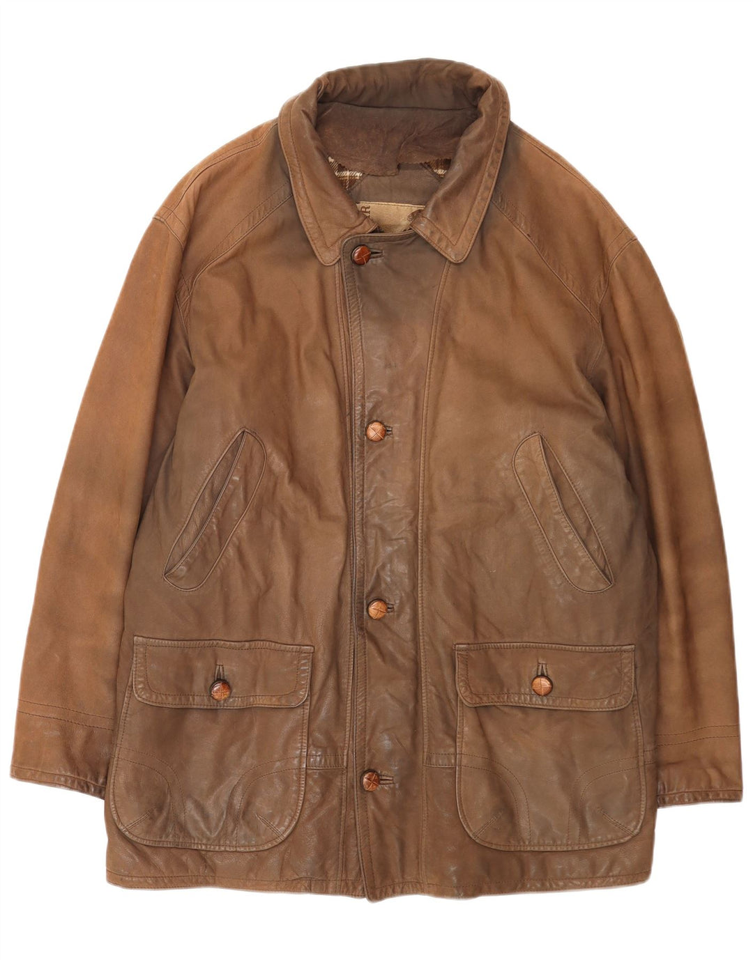 Conbipel Herren Lederjacke IT 52 Großes braunes Leder