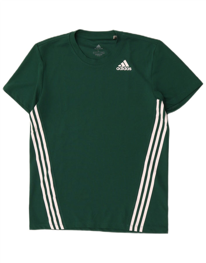 Adidas Herren Aeroready T-Shirt Top Large Grün Polyester