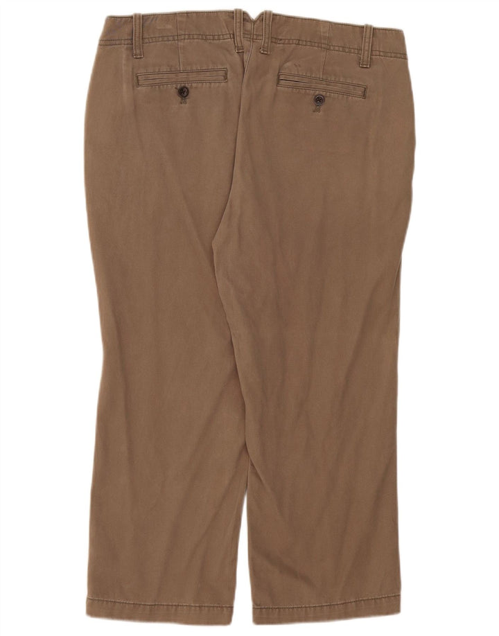 Eddie Bauer Damen Caprihose US 8 Medium W34 L23 Beige Baumwolle