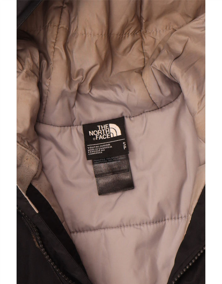 The North Face wattierte Jungenjacke mit Kapuze, 7–8 Jahre, Größe S, Schwarz, Polyester