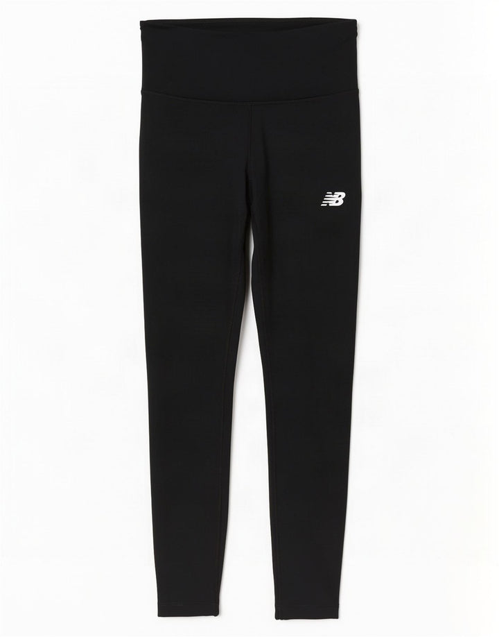 New Balance Damen Leggings UK 10 Small Schwarz Polyester