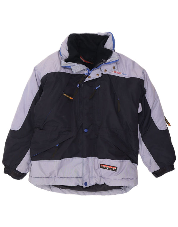 Dreamland Herren-Skijacke mit Kapuze, UK 40, Größe L, Marineblau, Farbblock