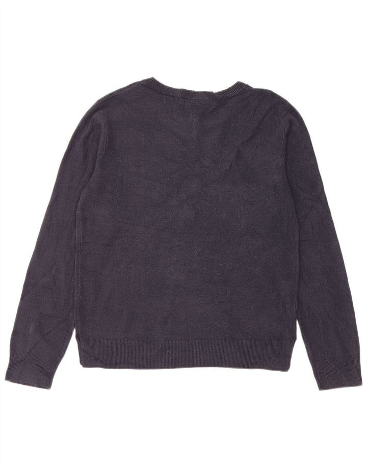 Marks & Spencer Damen-Pullover mit U-Boot-Ausschnitt, Gr. 12, mittleres Marineblau