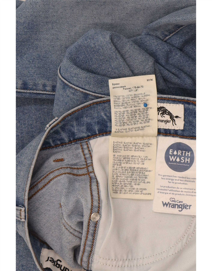 Wrangler Herren Larston Slim Jeans W28 L32 Blaue Baumwolle