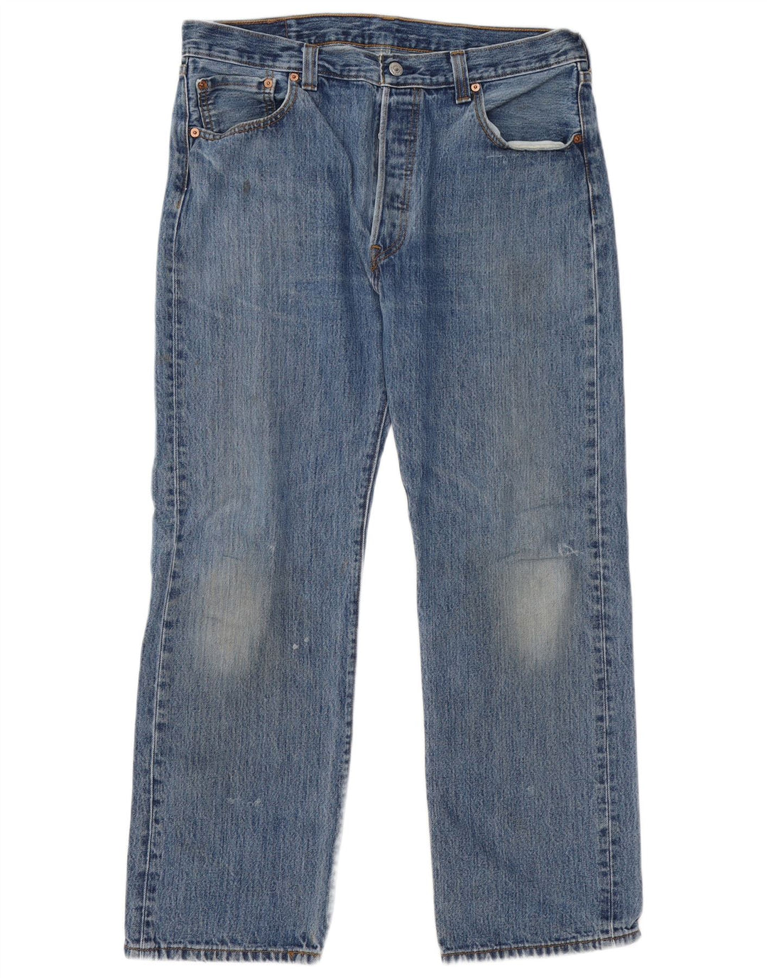 Levi's Herren 501 Straight Jeans W36 L30 Blaue Baumwolle