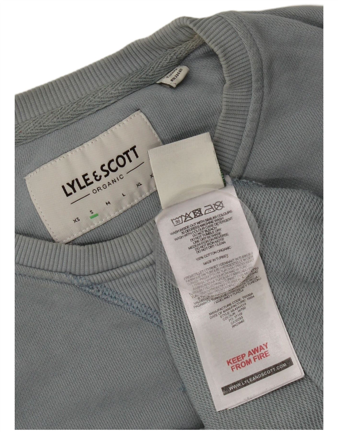 Lyle & Scott Herren-Sweatshirt, Pullover, Größe S, Blau, Baumwolle
