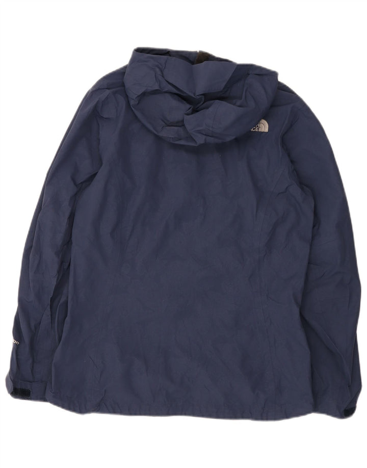 The North Face Damen Hyvent Hooded Rain Jacket UK 14 Medium Navy Blue