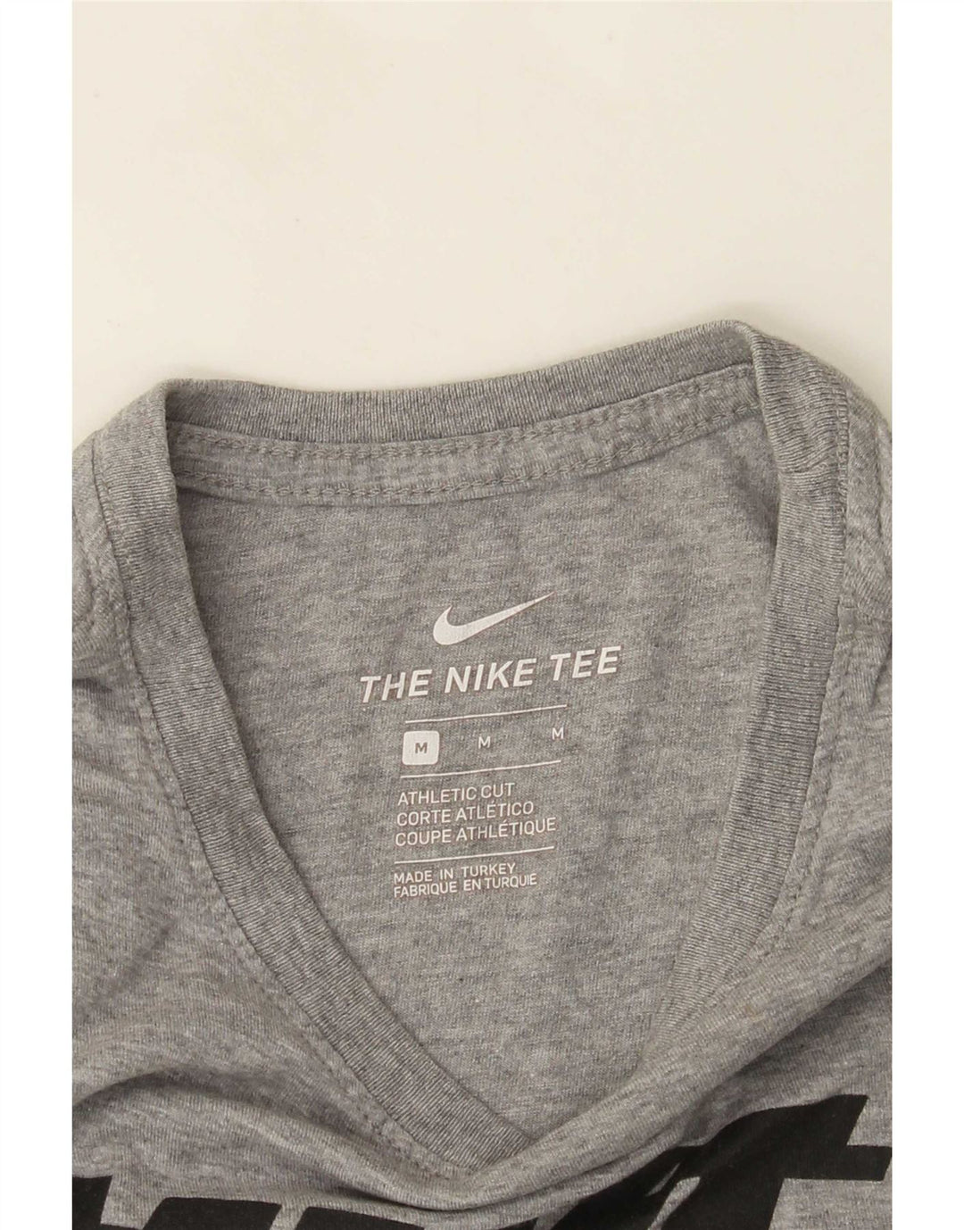 Nike Herren Athletic Cut Graphic T-Shirt-Oberteil Mittelgrau