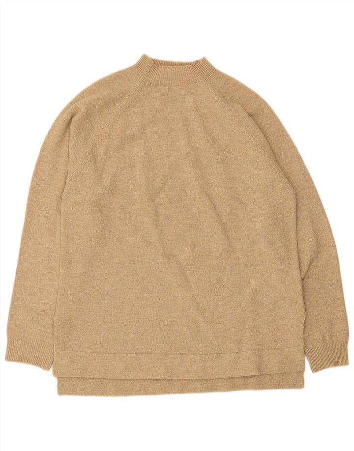 Indi & Cold Damen-Pullover mit Rollkragen, übergroß, Gr. 10, Größe S, Beige