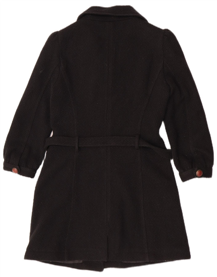 Zara Damen Mantel UK 12 Medium Schwarz Acryl