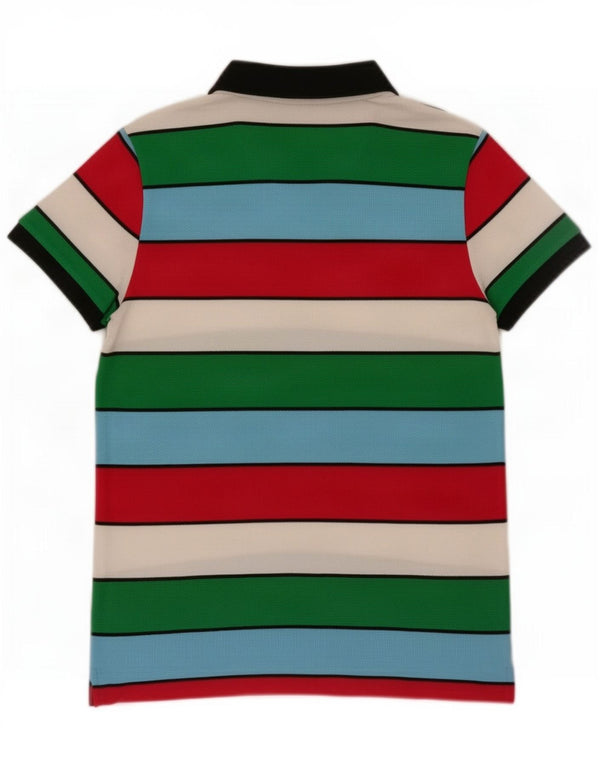 Lacoste Damen-Poloshirt, EU 38, mittelgroß, mehrfarbig, gestreift, Baumwolle