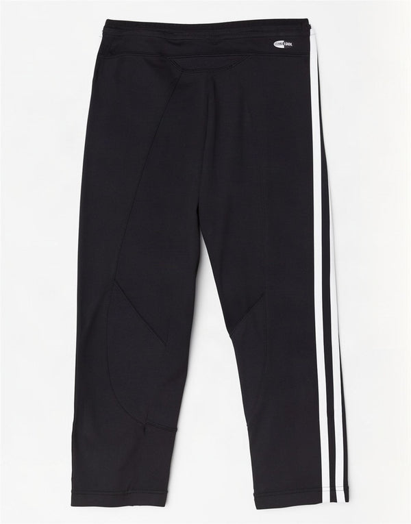 Adidas Damen Climacool Capri Leggings UK 10 Small Schwarz Polyamid