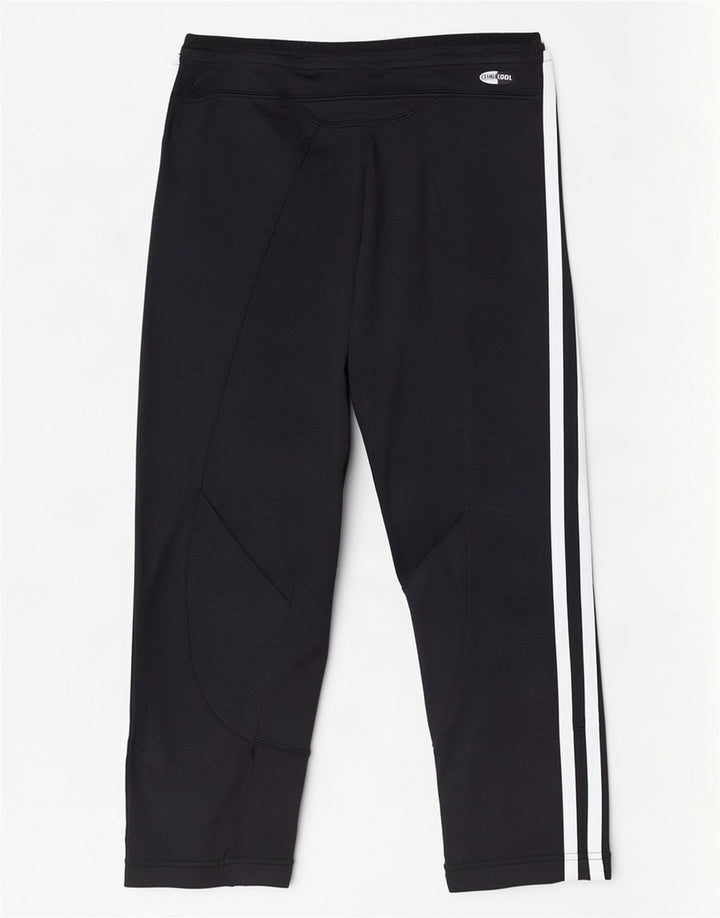 Adidas Damen Climacool Capri Leggings UK 10 Small Schwarz Polyamid