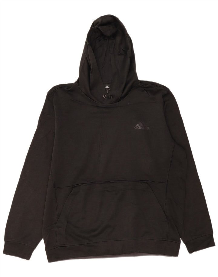 Adidas Herren Climawarm Hoodie Pullover Large Schwarz Polyester
