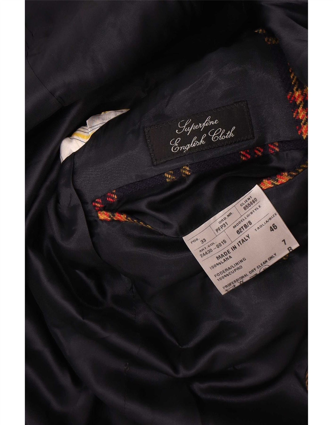 Sutor Mantellassi Herren 3-Knopf-Blazerjacke IT 46 Small Navy Blue Check