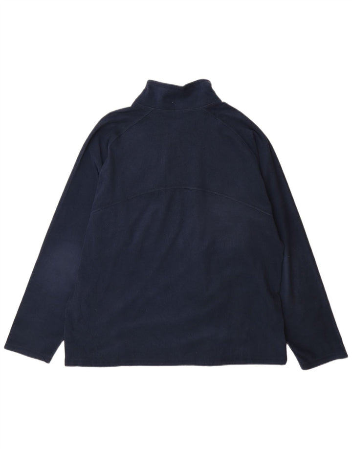 REEBOK Herren Fleecejacke UK 42 XL Marineblau Polyester