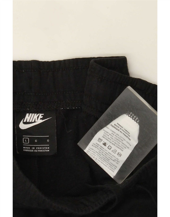 Nike Herren-Trainingshose, Jogginghose, Größe L, Schwarz, Baumwolle