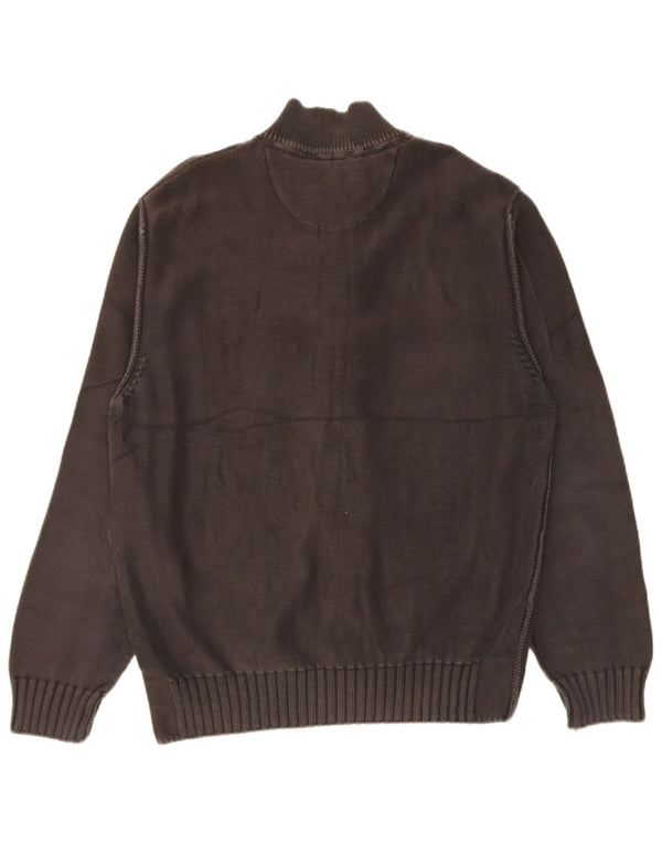 Napapijri Herren Strickjacke 3XL Grau Baumwolle