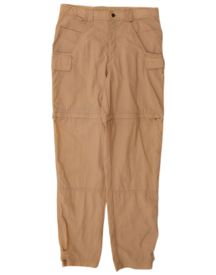 Jack Wolfskin Damen Cargo-Windbreaker-Hose, Größe L, W32, L33, Beige