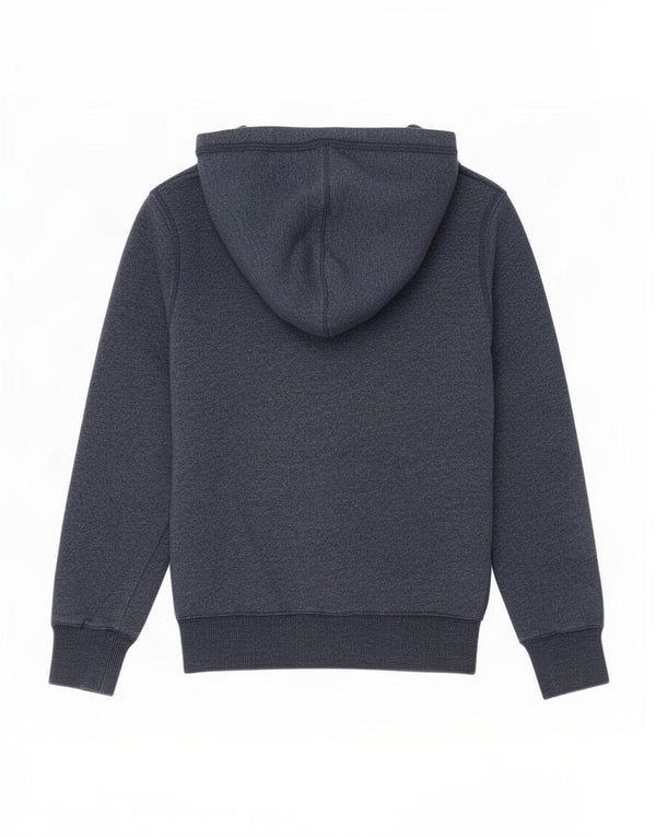 Levi's Jungen-Kapuzenpullover mit grafischem Reißverschluss, 9–10 Jahre, blau gefleckte Baumwolle