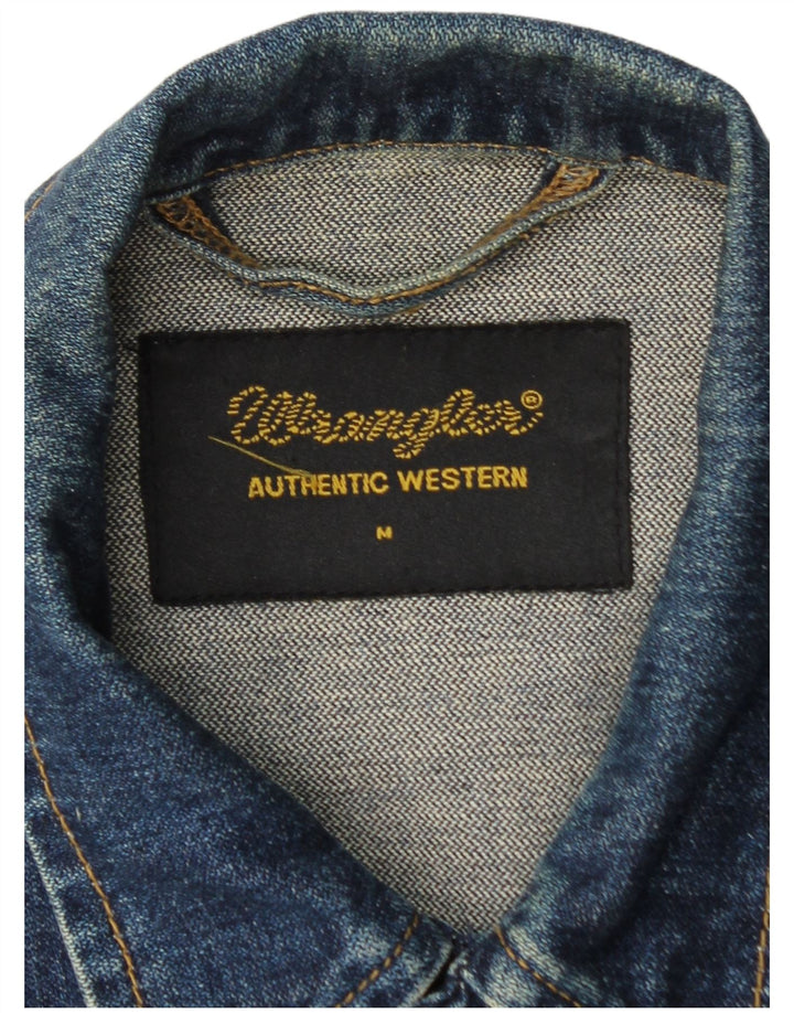 Wrangler Herren Jeansjacke UK 38 Mittelblaue Baumwolle