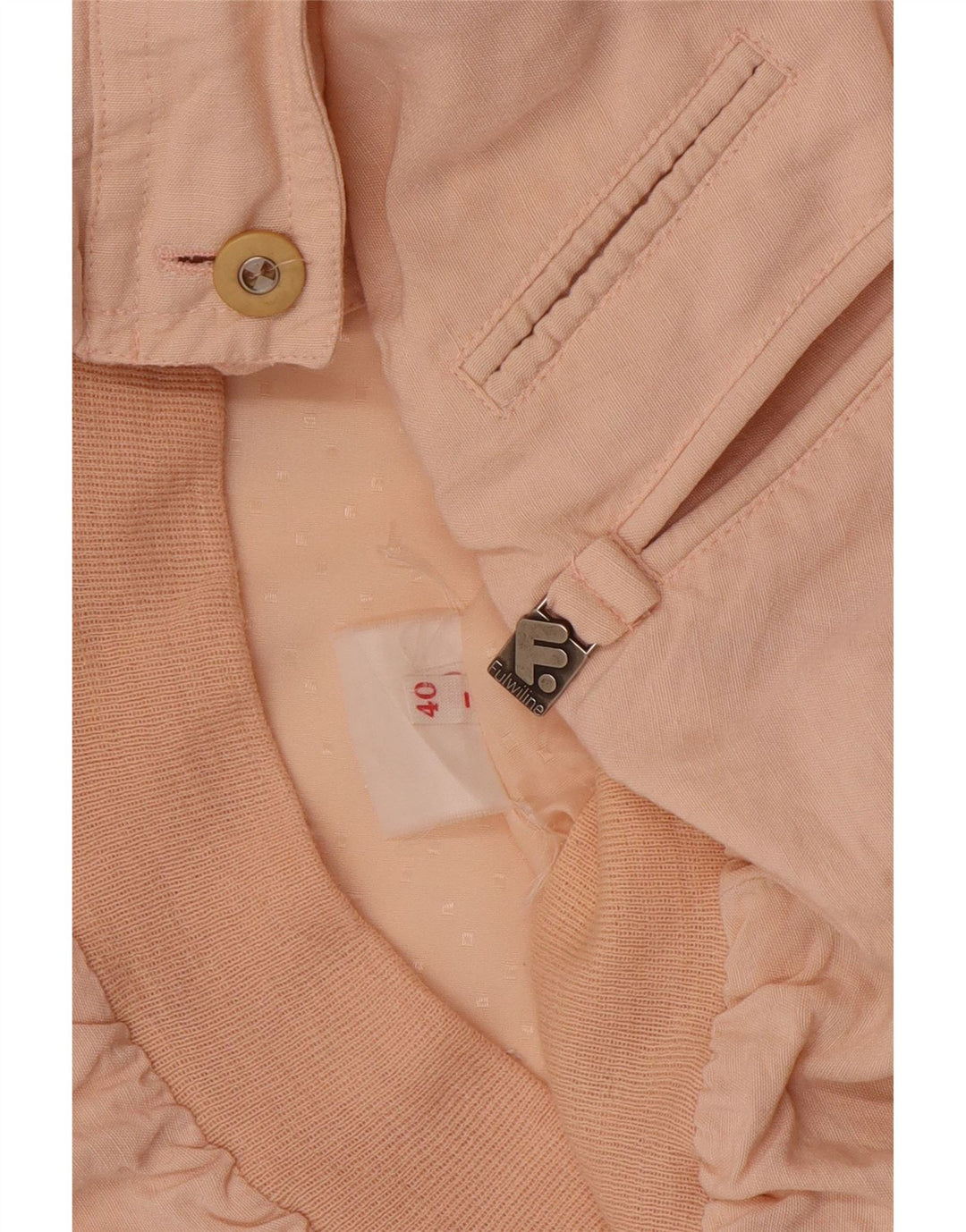 Vintage Damen Übergroße Bomberjacke EU 40 Mittelrosa